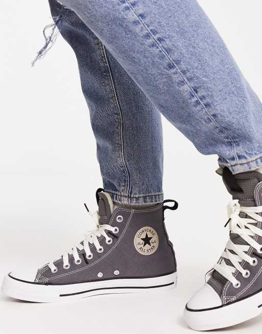 Converse Chuck Taylor All Star Baskets montantes Gris fer