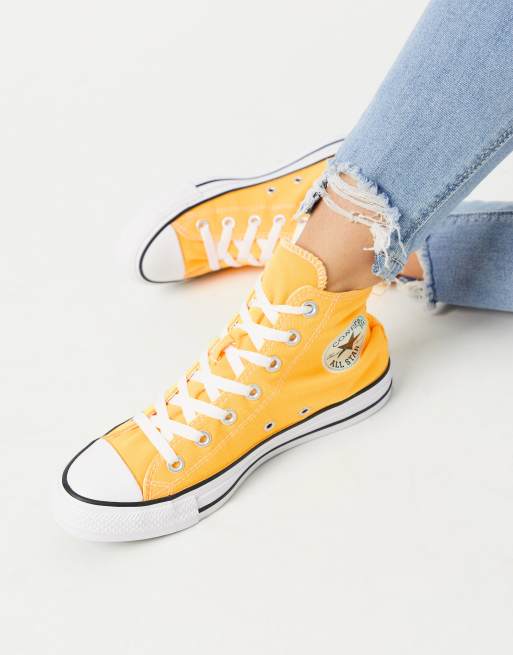 Converse femme shop jaune