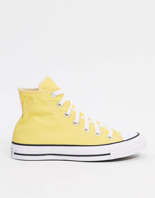 Converse montante shop jaune