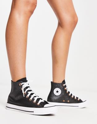 Converse - Chuck Taylor All Star - Baskets montantes pailletées - Noir