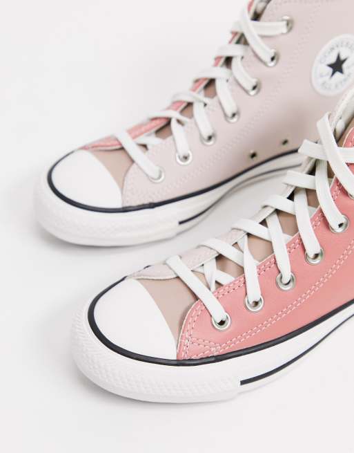 Converse montante on sale rose pale