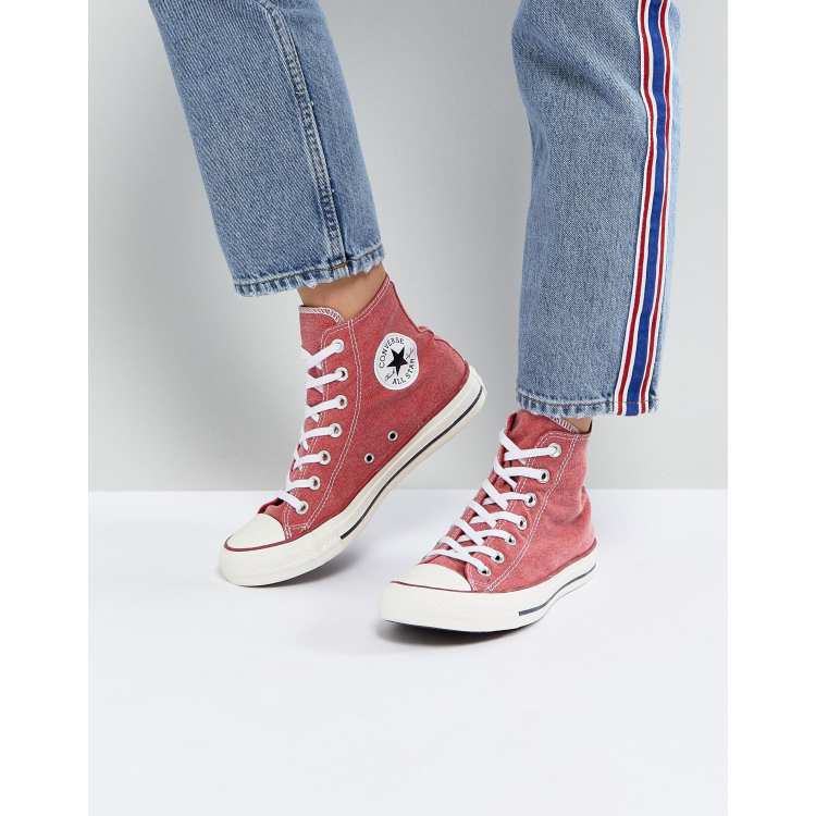 Converse femme rouge hot sale