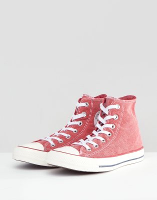 converse montant rouge