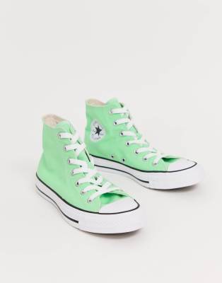 converse all star vert fluo