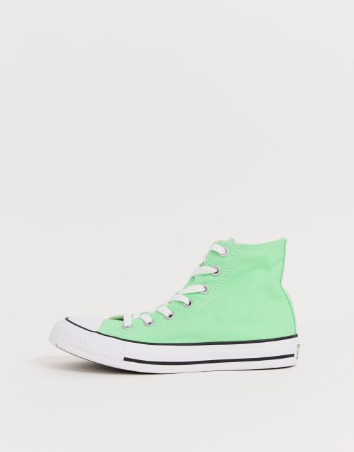 Converse verte pomme haute sale