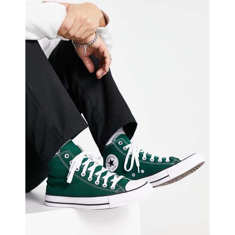 Converse basse shop verte foncé