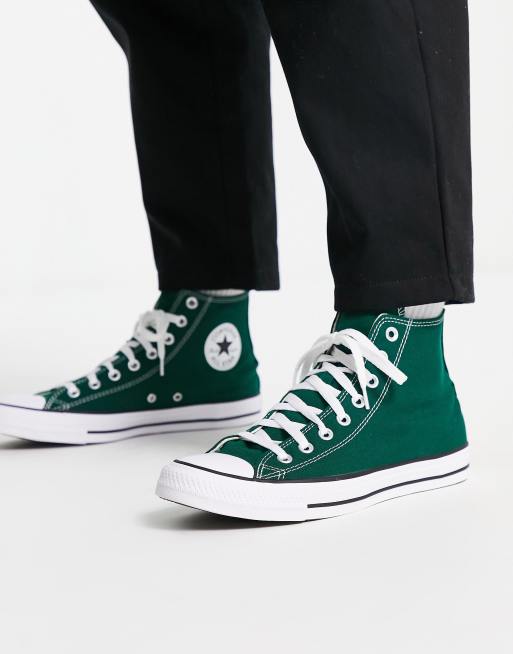 Converse on sale vert foncé