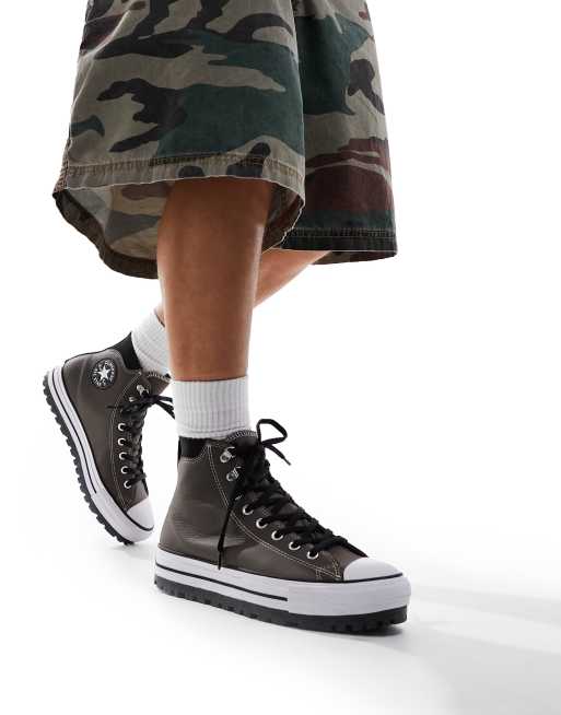 Dark grey store chuck taylors