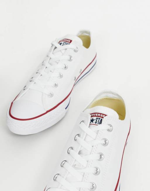 Converse basse cheap blanche courir