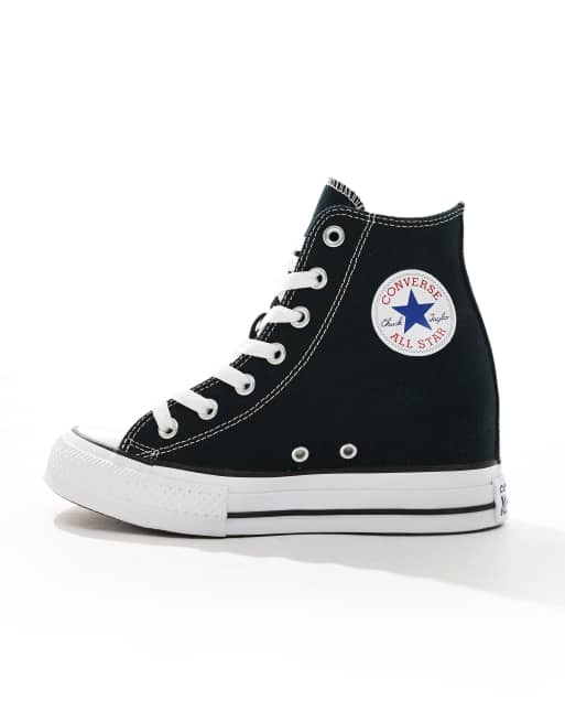 Converse Chuck Taylor All Star Classic Wedge Platform sneaker in black