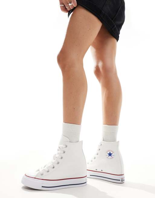 Converse Chuck Taylor All Star Classic Wedge Platform sneaker in white