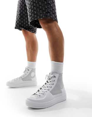 Converse - Chuck Taylor All Star Construct Hi - Hohe Sneaker in Weiß