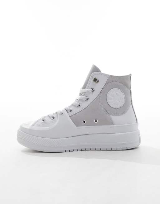 Converse Chuck Taylor All Star Construct Hi sneakers in white, 2 of 5