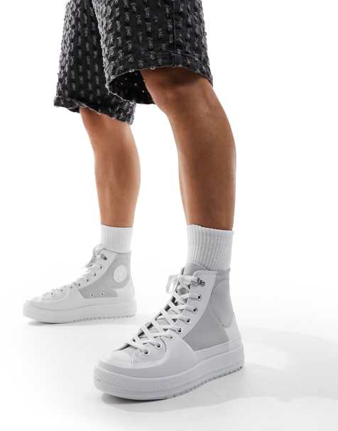 Converse Chuck Taylor All Star Construct Hi trainers in white - view 1