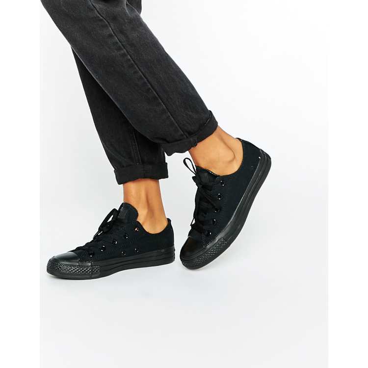 Converse chuck taylor all star core black mono trainers best sale
