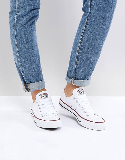 indrømme personificering subtraktion Converse Chuck Taylor All Star core white ox sneakers | ASOS