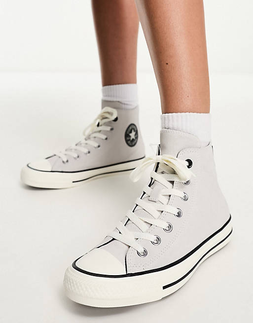 Converse Chuck Taylor All Star Counter Climate sneakers in light gray ...