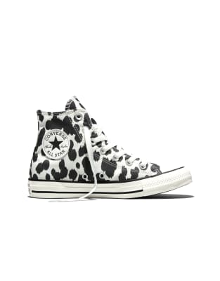  Chuck taylor all star cow print  egret