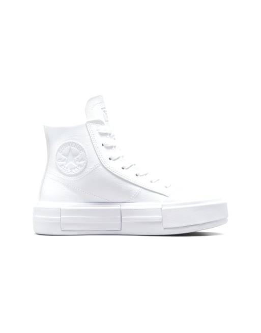 Converse chuck taylor cuir blanc new arrivals