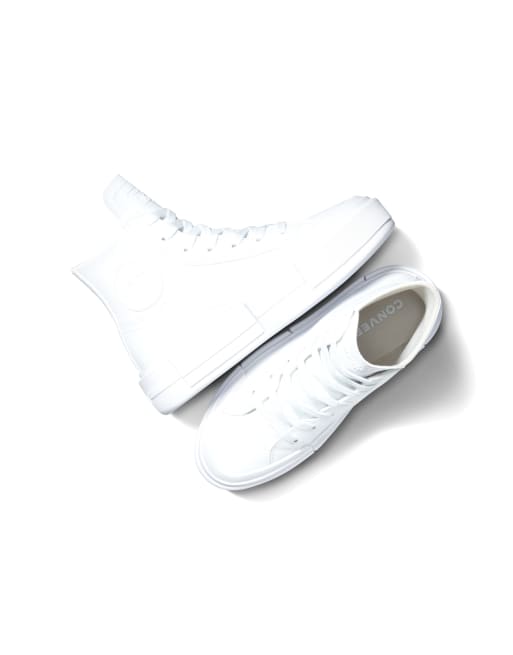 Converse Chuck Taylor All Star Cruise Baskets en cuir Blanc blanc mastic p le