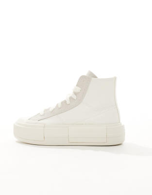 Converse Converse Chuck Taylor All Star Cruise Hi platform trainers in off-white