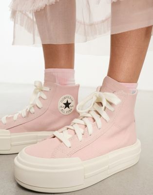 Converse Chuck Taylor All Star Cruise Hi platform trainers in pink - ASOS Price Checker