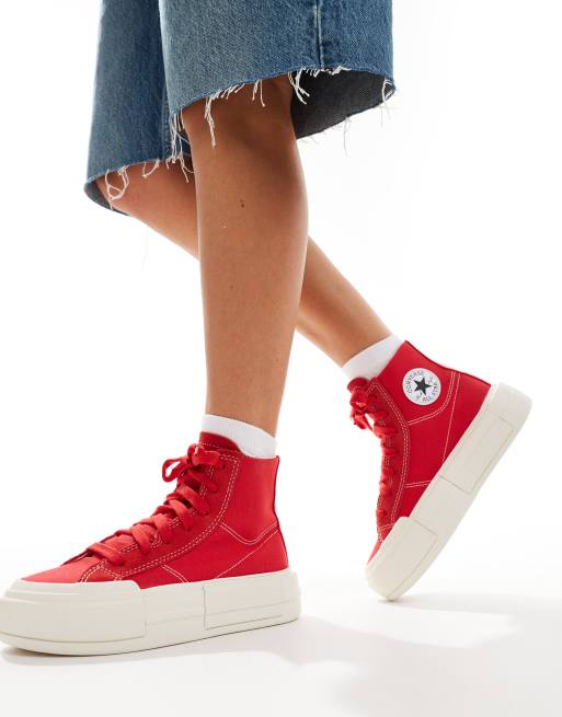 Converse Chuck Taylor All Star Cruise Hi sneakers in red Cra wallonieShops Converse Chuck 70 Hi Releasing With Patchwork