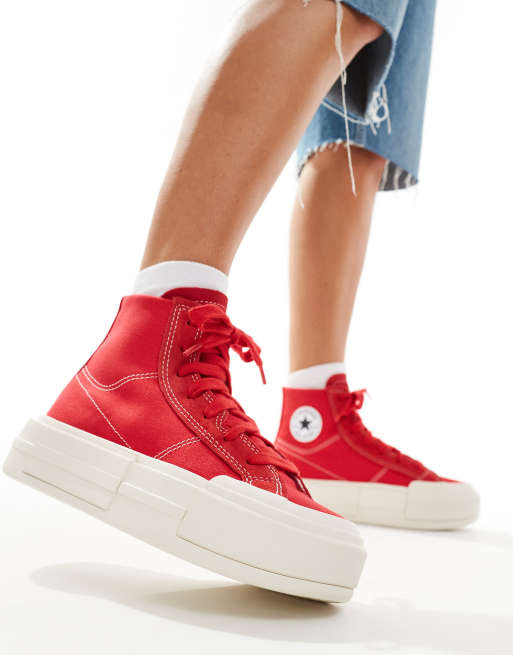 Converse Chuck Taylor All Star Cruise Hi sneakers in red ASOS
