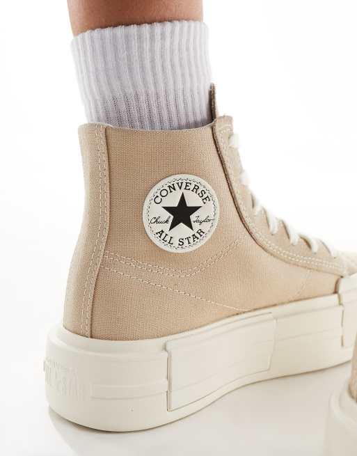 Converse Chuck Taylor All Star Cruise Hi trainers in light brown ASOS