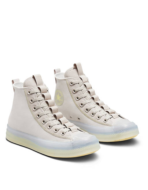 binding Neem een ​​bad jacht Converse Chuck Taylor All Star CX Explore hi sneakers in pale putty | ASOS