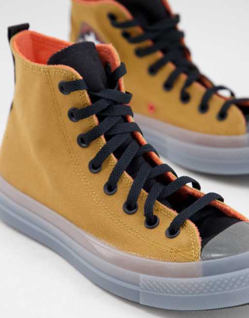 Converse Chuck Taylor - All Star CX Hi - Hoge sneakers in bruin en oranje, 3 van 4
