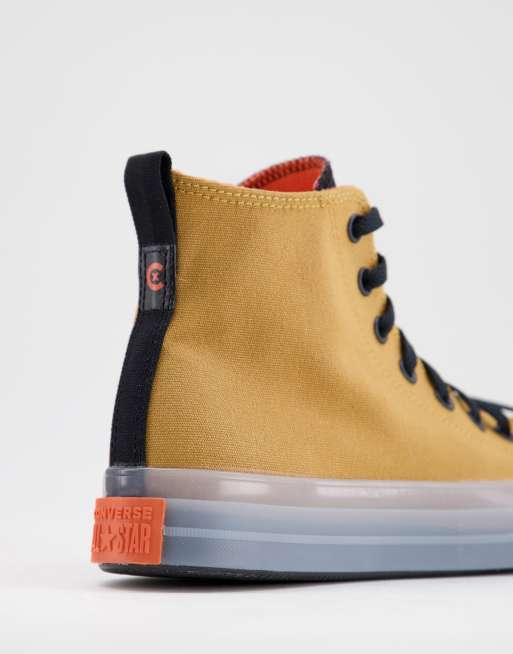 Converse Chuck Taylor - All Star CX Hi - Hoge sneakers in bruin en oranje, 4 van 4