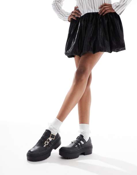 Converse – Chuck Taylor All Star – Czarne buty typu Mary Jane na platformie - view 1