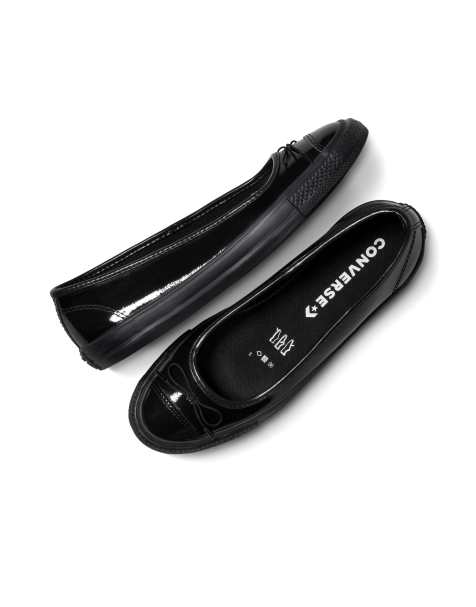 Converse Chuck taylor all star dainty ballerina slip on in black/egret/black - view 1