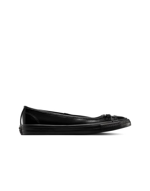 Converse Chuck Taylor All Star dainty ballet flats in black, 3 of 4