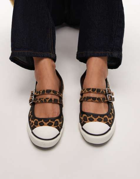 Converse – Chuck Taylor All Star Dainty – Mary Jane-Schuhe mit Leopardenmuster - view 1