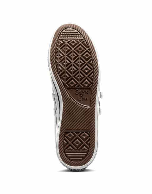 Converse Chuck Taylor - All Star Dainty - Mary Jane sneakers in wit/zilverreiger/wit, 4 van 4