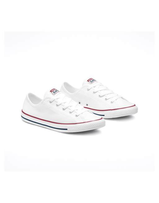 Converse Chuck Taylor All Star dainty Ox in white red blue