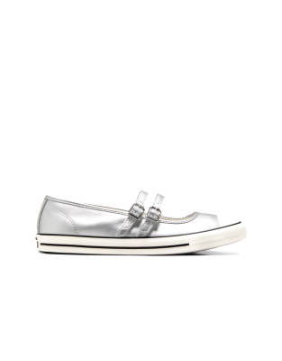 Converse - Chuck Taylor All Star Dainty Ox - Mary Jane-Schuhe in Silber