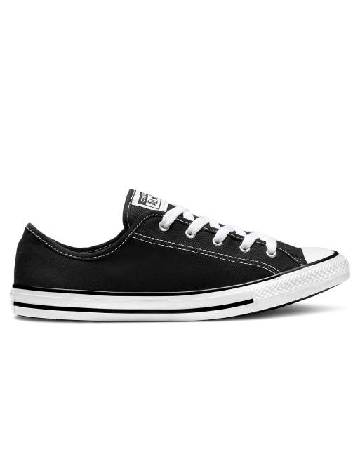 Womens black 2025 dainty converse