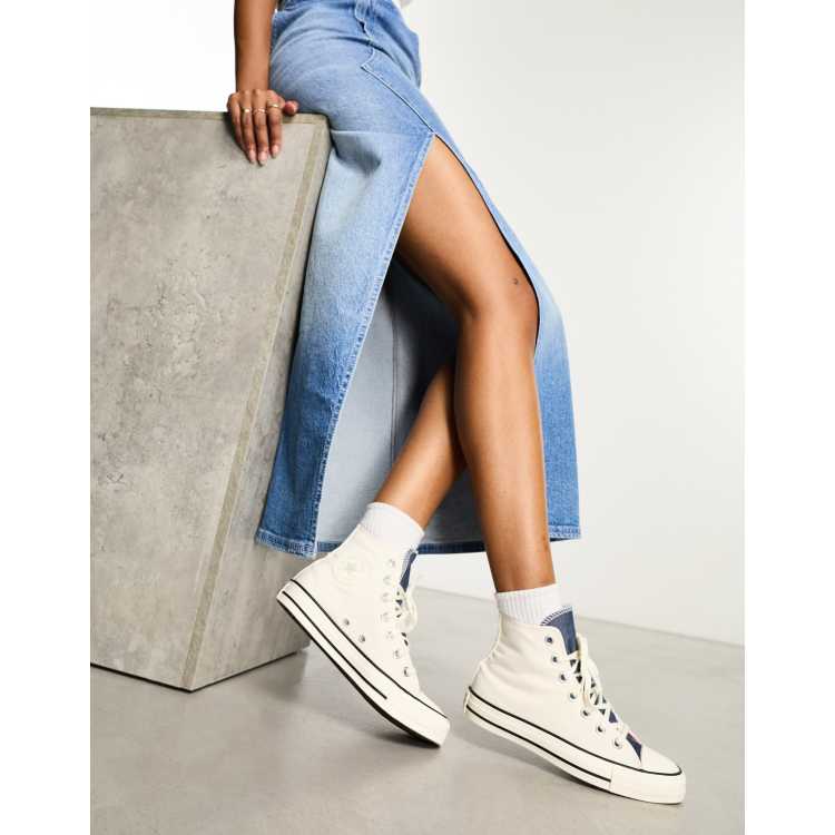 Denim converse clearance sneakers