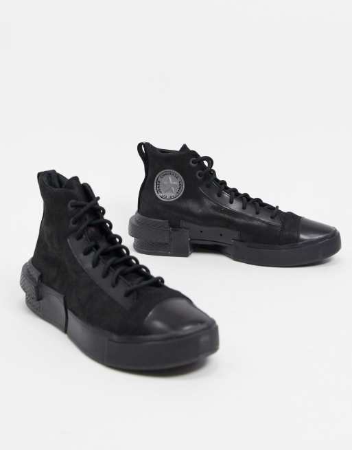 Converse Chuck Taylor All Star Distort CX Hi synthetic stretch suede trainers in black