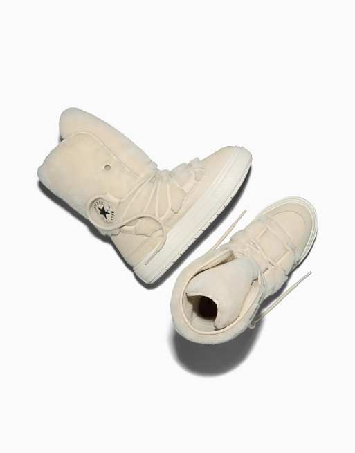 Converse Chuck Taylor All Star Elements Boot Cozy in Elfenbein/Egret/Schwarz, 4 von 4