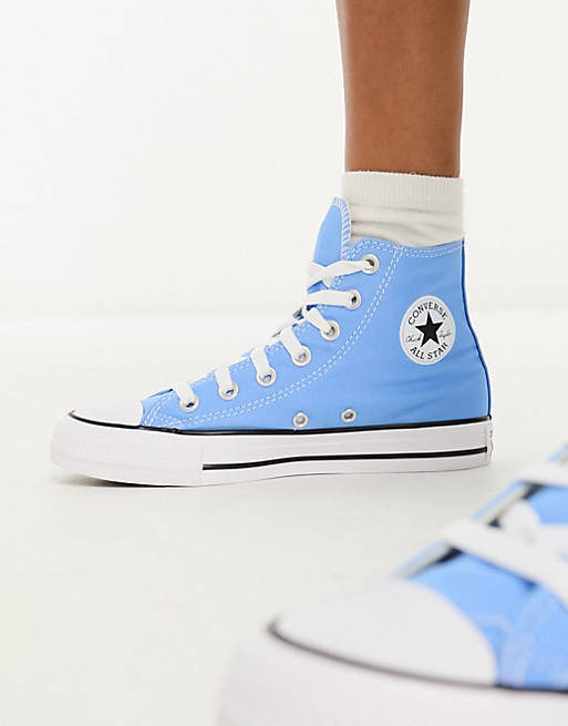 Converse Chuck Taylor All Star Fall Tone Hi sneakers in blue | ASOS