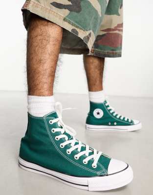 Teal chucks high on sale tops