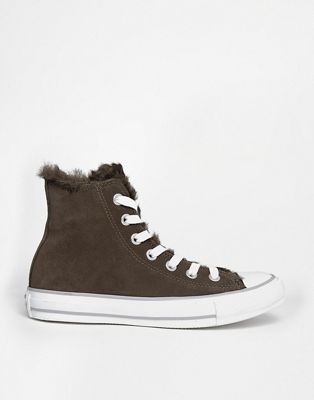 fur lined converse boots uk