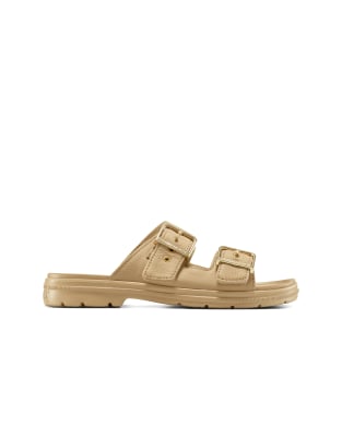Converse - Chuck Taylor All Star - Flache Sandale in Sand Dune, Sand Dune und Sand Dune mit Profilsohle-Braun