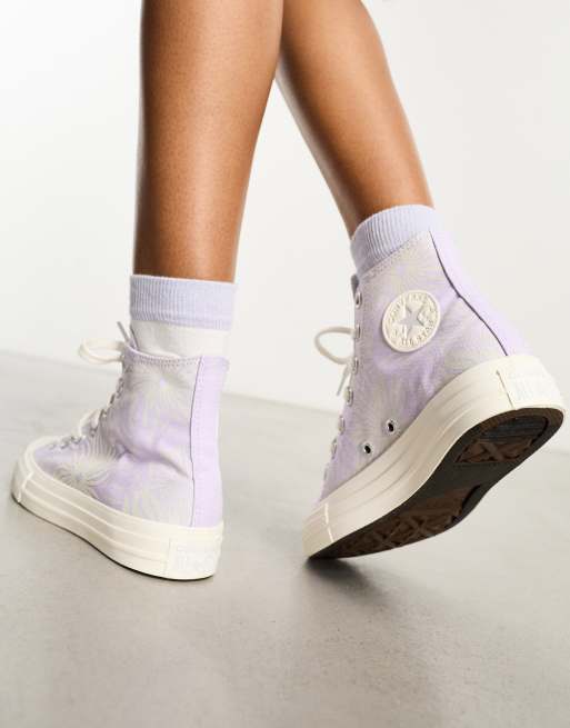 Womens purple outlet converse all star