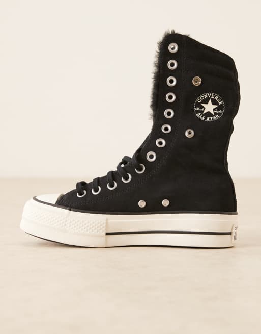Converse - Chuck Taylor All Star Fold Over Lift - Sneakers nere risvoltabili, 2 di 5