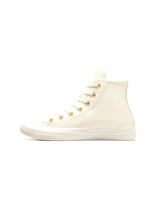 Converse - Chuck Taylor All Star Gold - Sneakers color airone/airone/oro, 4 di 4